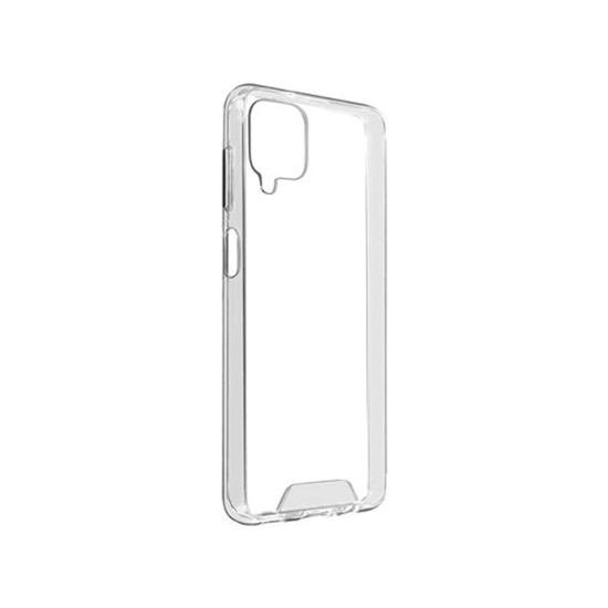 Capa de Silicone com Cantos Dura para Samsung Galaxy A12 Transparente